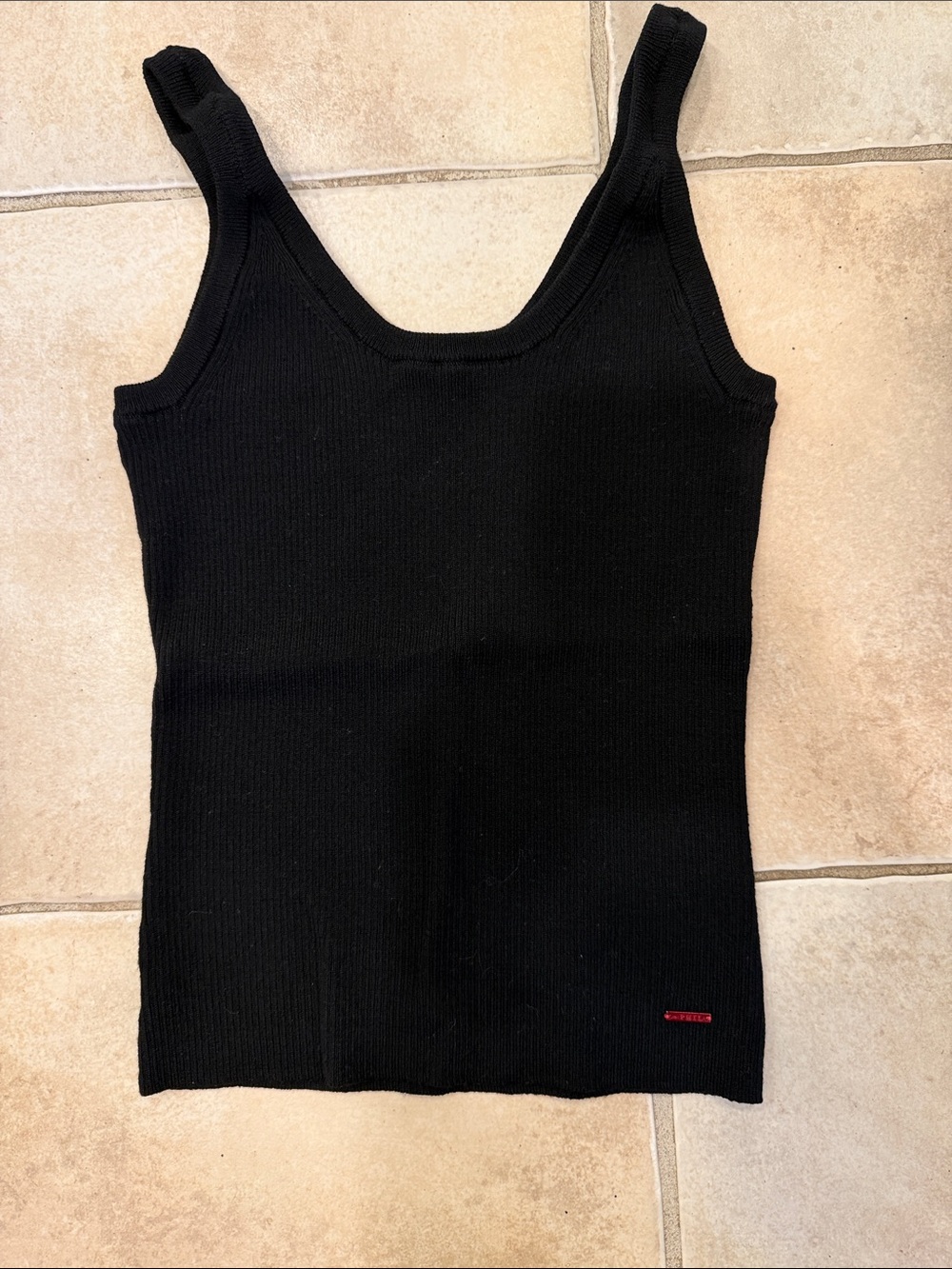 N.philanthropy Black Ribbed Tank Top - Women's Sleeveless Knit
